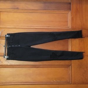Abercrombie Simone High Rise Super Skinny 26/2R Black Jeans